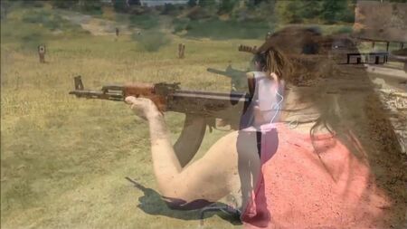 美しい軍人女性 セクシーな女性 銃 陸軍 女性兵士 美人 制服 武器 射撃 ЧВК