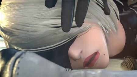 『ニーア オートマタ』2Bがあらゆる穴を犯される（18歳以上、ロシア語字幕）