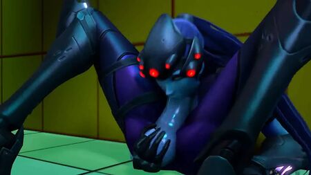 futa Widowmaker セルフフェラ