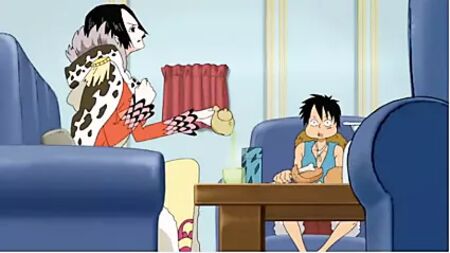 ボア・ハンコックがルフィをからかう（『ONE PIECE』）