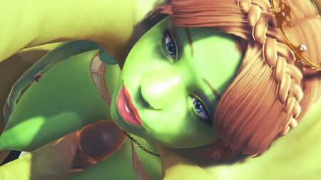 フィオナ姫がハルクに激しく犯される：3Dポルノパロディ