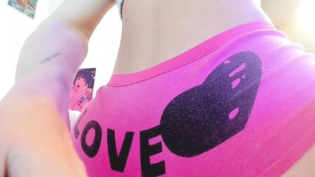 濡れたパンティのクローズアップ　キャメルトゥフェチ