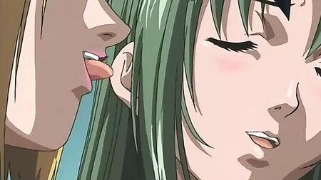 金髪の魔女が、緑髪の女子学生にセックスマジックをかける