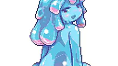 青いスライムの女の子