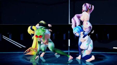 MMD ヒビカセ（ミク、ルカ、グミ、ネル）