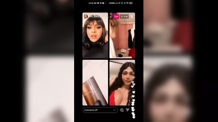 アラブのインスタグラムライブでのエッチな会話