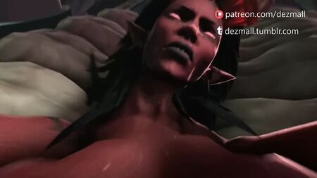 Dezmall作『Sacrifice』 - 悪魔のサキュバスとのセックス 3D CG SFM
