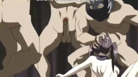 アニメのぶっかけ娼婦が犯される