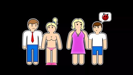 「セクシーなママ、お願い！ 生意気な義理の息子とのセックスゲーム」
