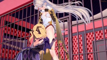 ニンクアンがフィッシュルにストラップオンで犯される。『原神』エロアニメ