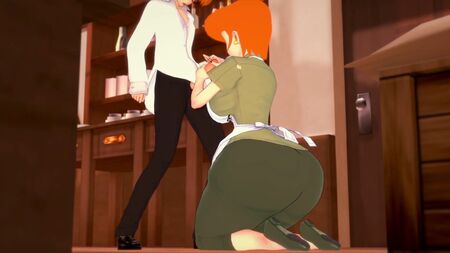 デクスターのお母さんのフェラチオ：デクスターのラボ