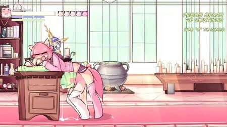 『Max The Elf v0.4 フェムボーイ・エロゲーム PornPlay 第7話』　巨乳のニューハーフ・セックス依存症に変身し、ふたなりに搾乳される