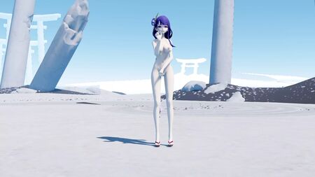 原神。雷電将軍。原神のヌード。セクシーでホットなヌード、巨乳、引き締まったお尻、セクシーな美女
