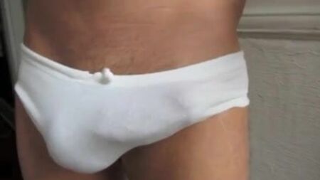 ブリーフが膨らんでいる