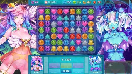 『Huniepop 2』 ニンフォジンとのセックス（ボス戦）