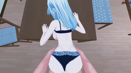 『ペルソナ4』の新島紗絵をテーブルの上で犯す。『ペルソナ4』エロ