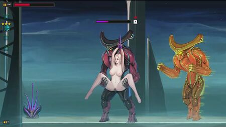 『ダークスター』のエロゲームプレイ。セックス中の可愛い女の子