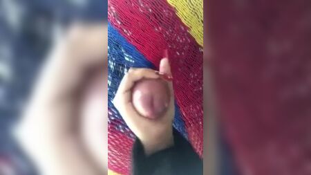ハンモックの下での搾乳
