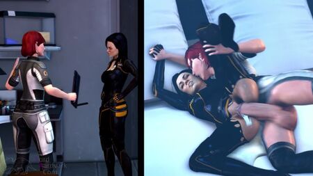 (サウンド) FemShep & Miranda Lawson futanari on female - Fraternisation ver.original [Mass Effect, LordAardvark;R34;futanari].