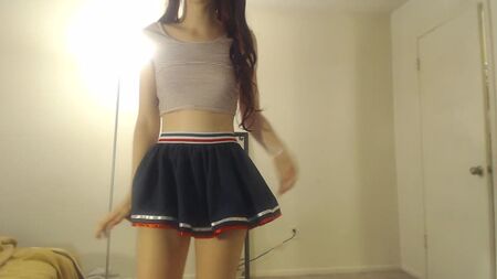 Elfieh - Tiny Teen Striptease (1080p) [素人, 小柄ティーン, ソロ, ポーズ, ストリップ], ミニスカ？