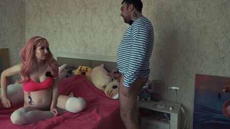 ファックされた兄の妊娠中の妻