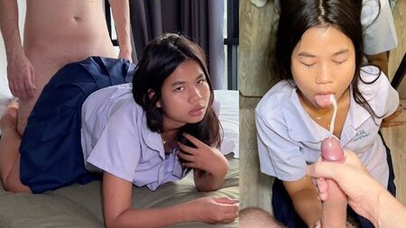18歳のタイ人学生が授業をさぼってセックス