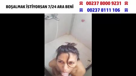 風呂屋のアリがトルコ人女性に風呂場でフェラをさせる（トルコポルノ）（トルコ人流出動画）