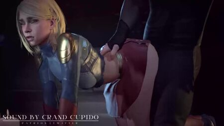 スーパーガール - 後背位；膣内セックス；3Dエロアニメ；（Grand Cupido作）[DCコミックス]