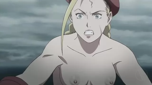 Street Fighter Cammy Battling Nude Filter anime hentai porn ecchi naked  tits boobs nipples manga sex