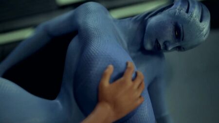 『マスエフェクト』3D SFM ポルノ エロアニメ リアラのお尻と巨乳のセックスシーンアニメーション（18歳以上）