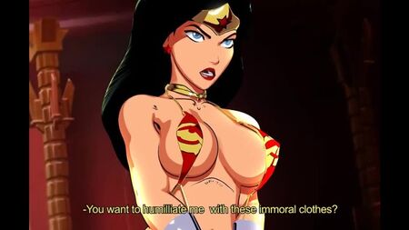 ワンダーウーマン、エロティックダンス、DCコミックスのエロアニメ