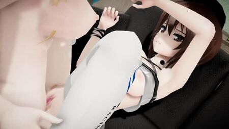 MMD SEX ふたなりガールズ・アンド・パンザー　西住まほがふたなりペニスに激しく突かれる