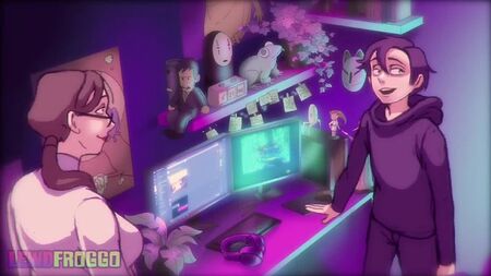 モナとトラヴィスのアニメーション