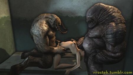 3Dモンスターポルノアニメーション（『ファークライ』、『レフト 4 デッド』のセックスシーン）