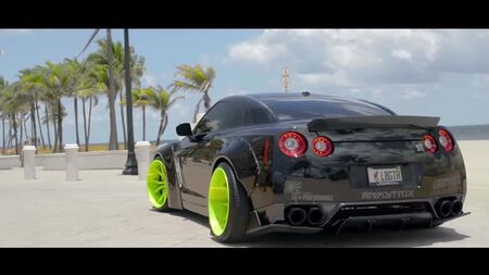 #Liberty Walk サスペンション #日産 #GT-R #ブラック #エディション！ (4K) _ XN WORKS