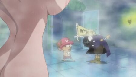 『ONE PIECE』―ナミの入浴シーン（ヌードフィルター）