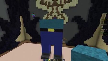 マインクラフトのビルドバトルで、あるプレイヤーが巨大な「ヌブ」を建造！　トロール行為 MINECRAFT BUILD BATTLE