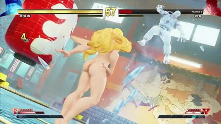 『ストリートファイターV アーケードエディション』— 女性キャラクター限定クリティカルアート（ヌードMOD）