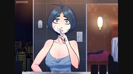[Derpixon]作『Time Stopped Brush』（エロ、хентай、セックス、アナル、ポルノ、おっぱい、18歳以上、アニメ）